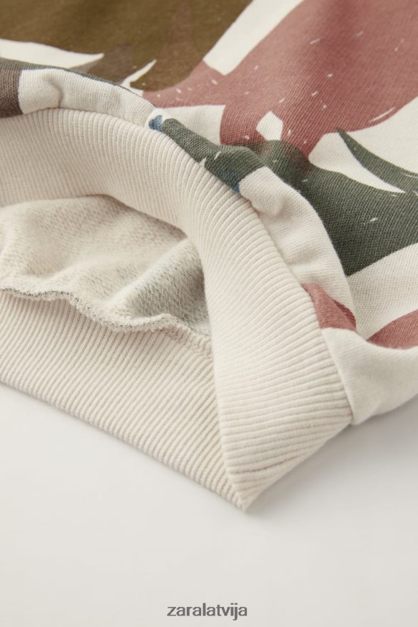 dinozauru komplekts bērni Zara ekru 6ZTV401549 apģērbs