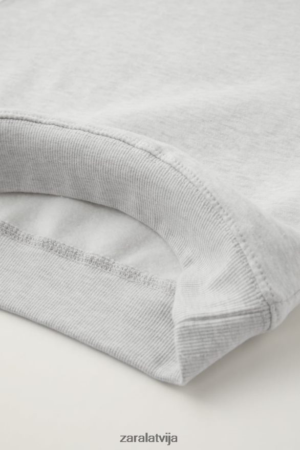 skriešanas sporta krekls bērni Zara pelēkais merģelis 6ZTV401524 apģērbs