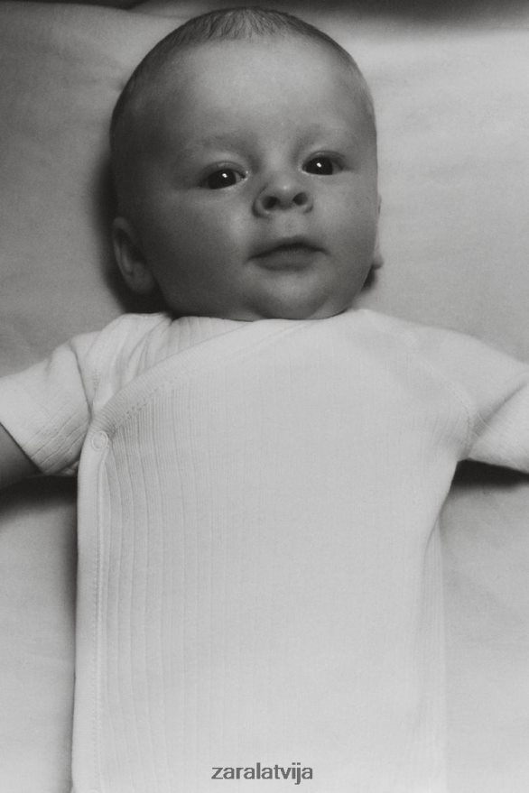 trīs komplekti ar īsām piedurknēm bērni Zara balts 6ZTV401575 apģērbs