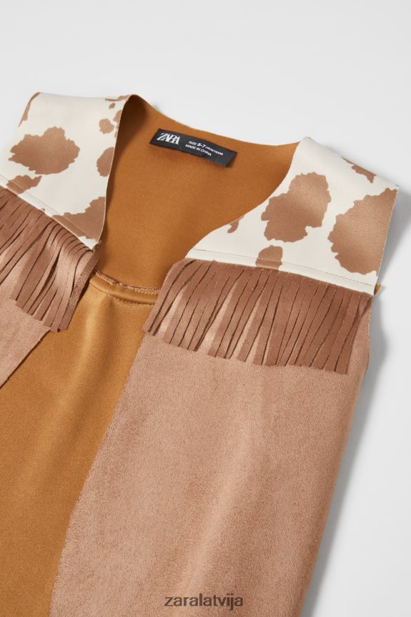 kovboja kostīms bērni Zara brūns 6ZTV401614 apģērbs
