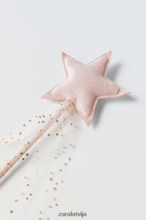 mirdzošs tilla kostīms zvaigznes zizlis bērni Zara rozā 6ZTV401622 apģērbs