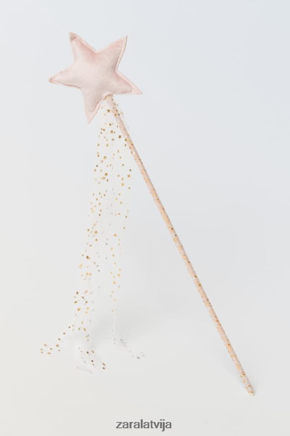 mirdzošs tilla kostīms zvaigznes zizlis bērni Zara rozā 6ZTV401622 apģērbs