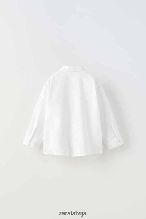 pamata krekls bērni Zara balts 6ZTV401605 apģērbs