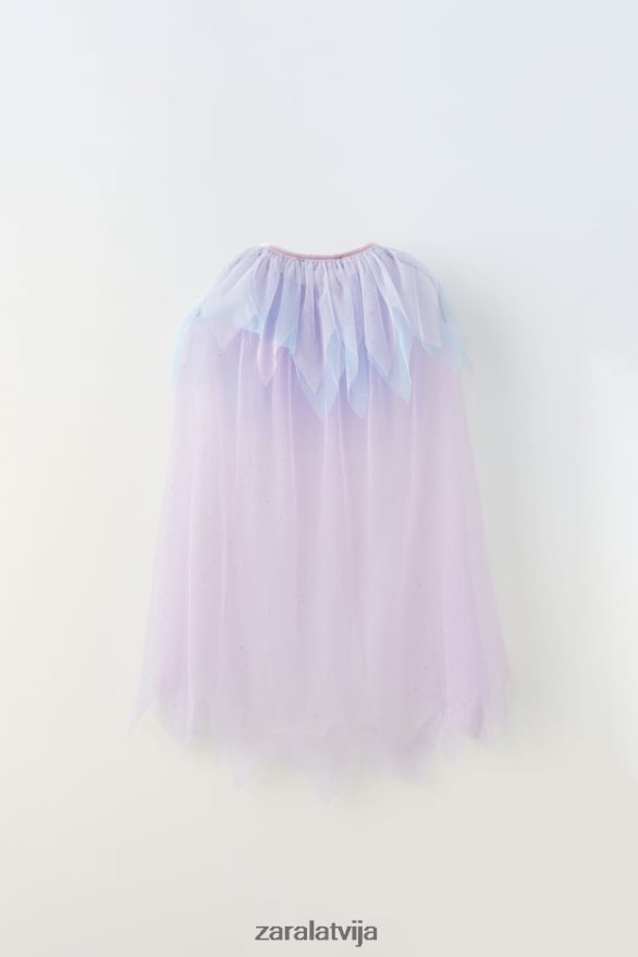 volānveida tilla kostīmu apmetnis bērni Zara purpursarkana 6ZTV401607 apģērbs