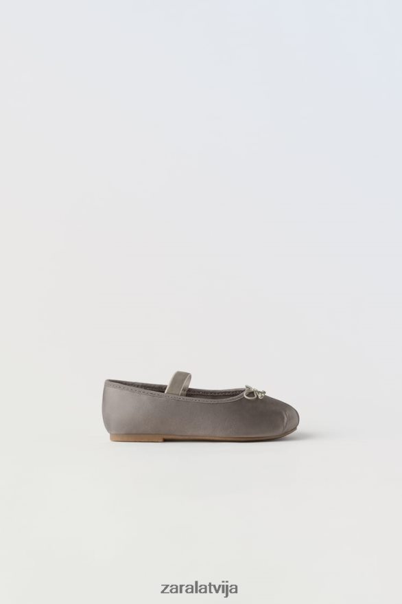 priekšgala baleta dzīvokļi bērni Zara pelēks 6ZTV401606 apavi