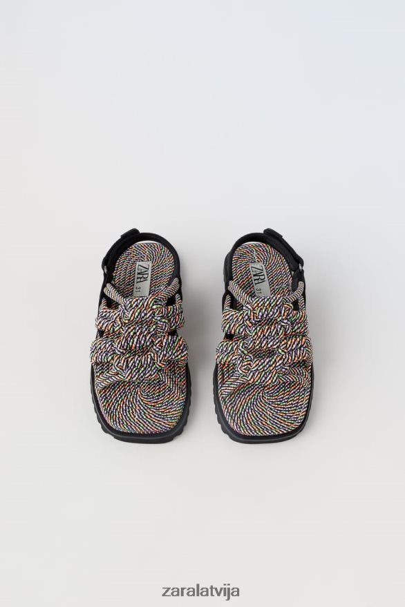 sandales ar mežģīnēm bērni Zara daudzkrāsains 6ZTV401603 apavi