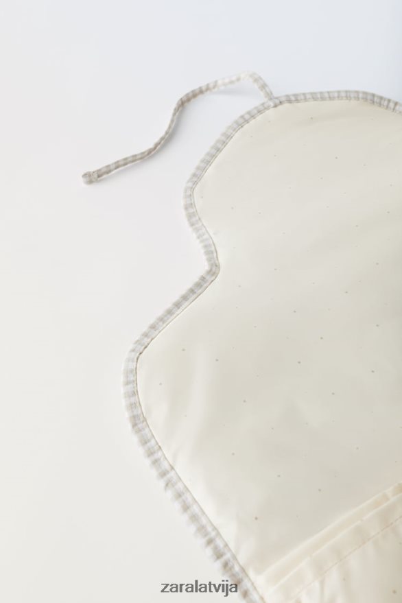 paciņa ar gingham grūtnieču somām bērni Zara gandrīz balts 6ZTV401568 Piederumi