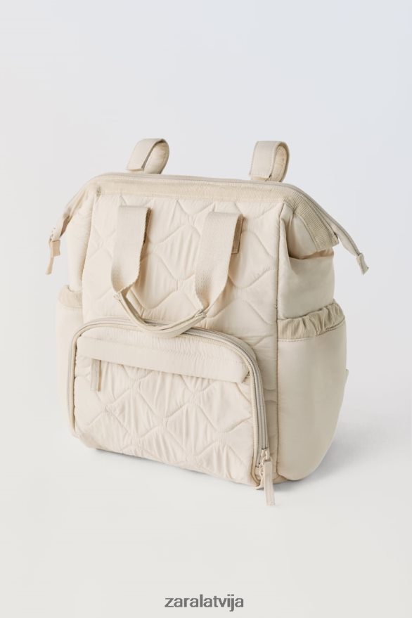 stepēta grūtnieču mugursoma bērni Zara gandrīz balts 6ZTV401573 Piederumi