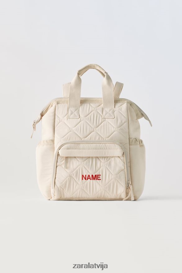 stepēta grūtnieču mugursoma bērni Zara gandrīz balts 6ZTV401573 Piederumi