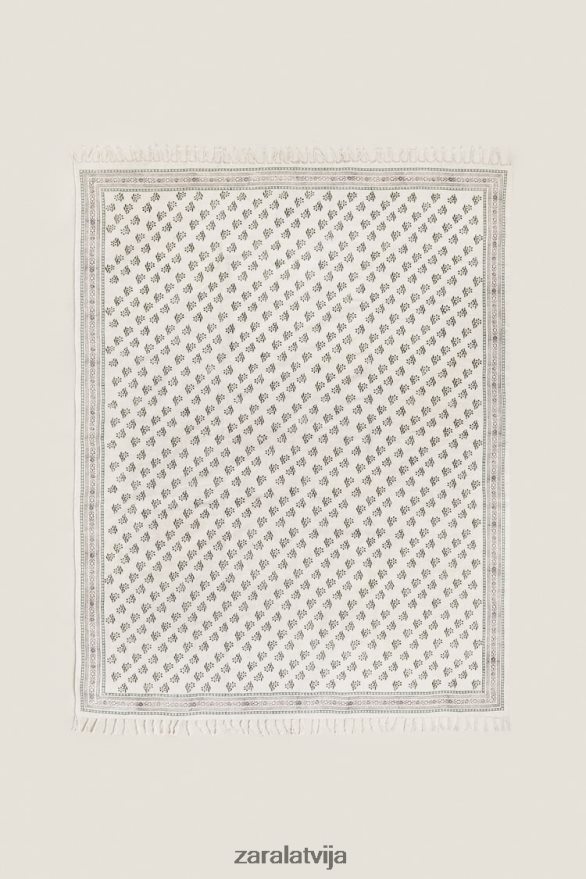 bloku apdrukas paklājs unisex Zara daudzkrāsains 6ZTV401642 Piederumi