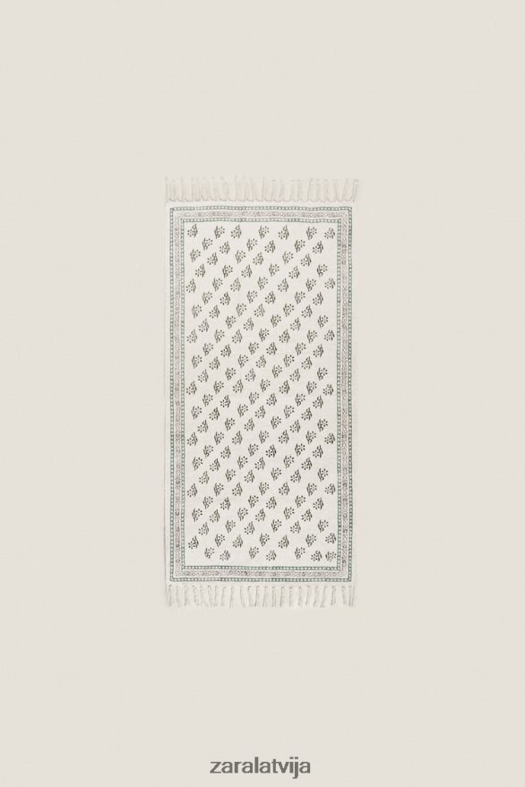 bloku apdrukas paklājs unisex Zara daudzkrāsains 6ZTV401642 Piederumi