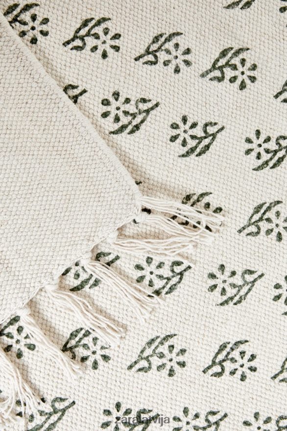 bloku apdrukas paklājs unisex Zara daudzkrāsains 6ZTV401642 Piederumi