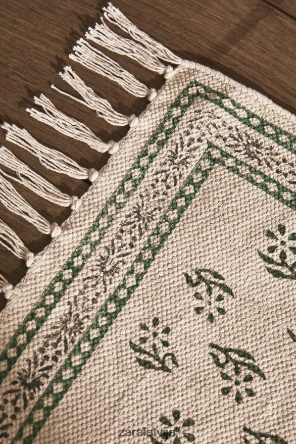 bloku apdrukas paklājs unisex Zara daudzkrāsains 6ZTV401642 Piederumi