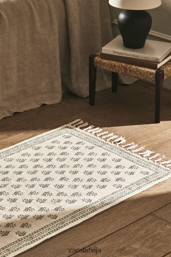 bloku apdrukas paklājs unisex Zara daudzkrāsains 6ZTV401642 Piederumi