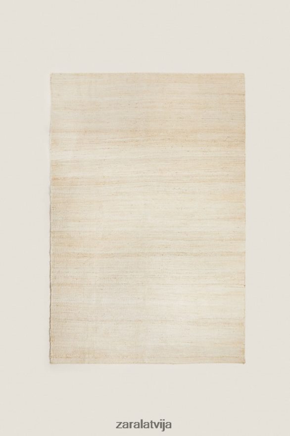 džutas paklājs. unisex Zara gaiši bēšs 6ZTV401646 Piederumi