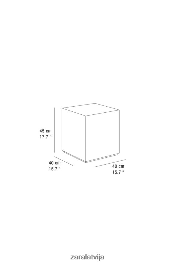 galds ar cementa apdari unisex Zara austeru balts 6ZTV401633 Piederumi