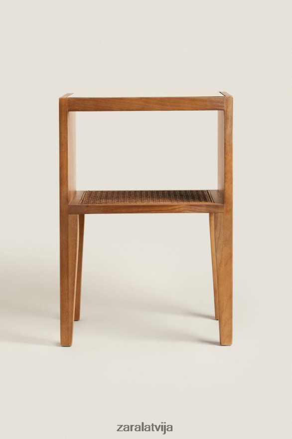 koka naktsgaldiņš unisex Zara brūns 6ZTV401630 Piederumi