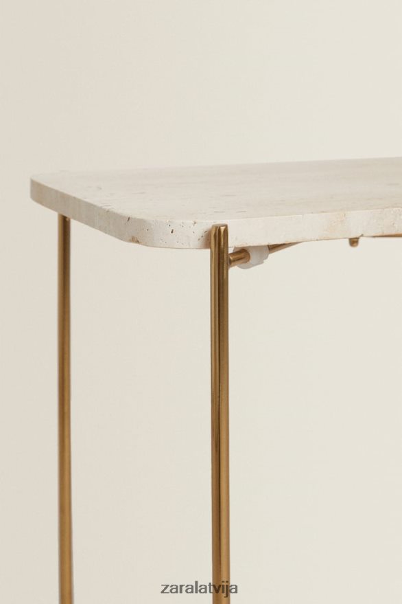 marmora sānu galds unisex Zara krēms 6ZTV401632 Piederumi