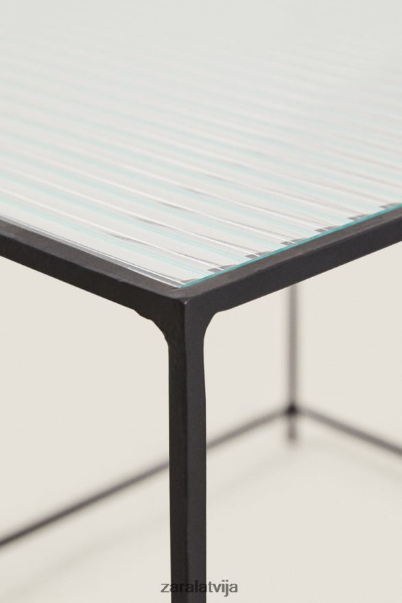 metāla un stikla galds unisex Zara melns 6ZTV401636 Piederumi