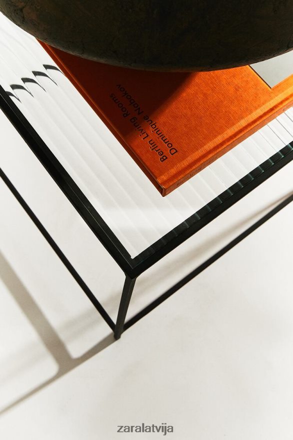 metāla un stikla galds unisex Zara melns 6ZTV401636 Piederumi