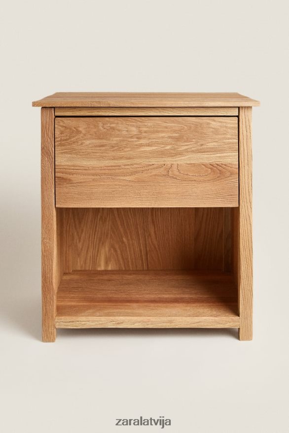 ozolkoka naktsgaldiņš unisex Zara gaiši bēšs 6ZTV401628 Piederumi