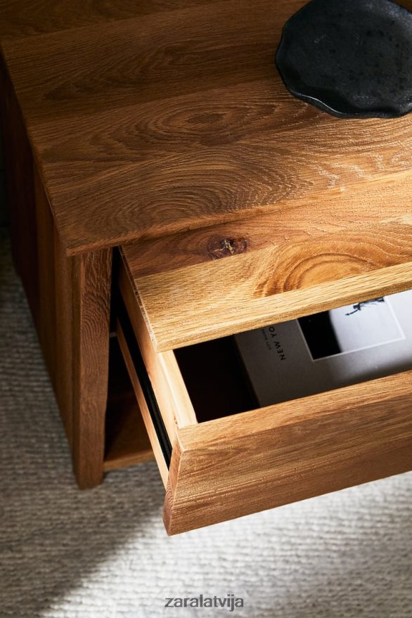 ozolkoka naktsgaldiņš unisex Zara gaiši bēšs 6ZTV401628 Piederumi