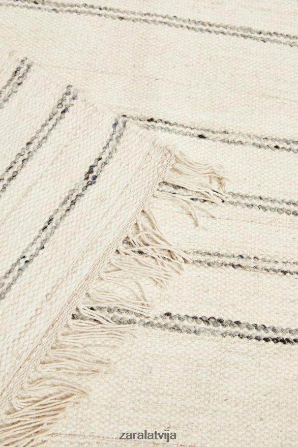 svītrains vilnas paklājs unisex Zara pelēks 6ZTV401637 Piederumi