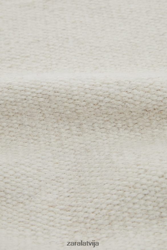 vilnas maisījuma paklājs unisex Zara ekru 6ZTV401650 Piederumi