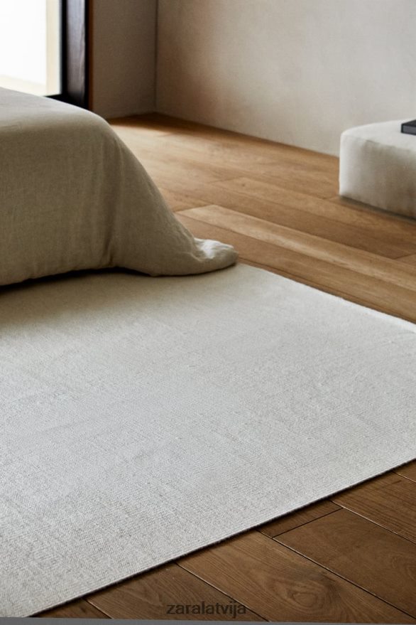 vilnas maisījuma paklājs unisex Zara ekru 6ZTV401650 Piederumi