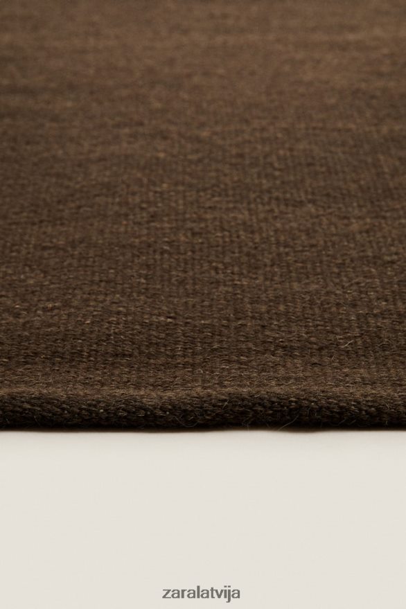 vilnas un kokvilnas paklājs unisex Zara brūns 6ZTV401651 Piederumi