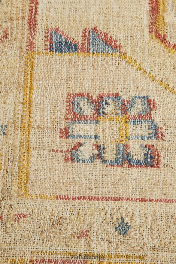 vintage džutas paklājs unisex Zara gaiši bēšs 6ZTV401640 Piederumi