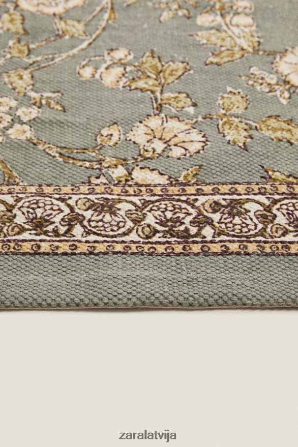 ziedu apdrukas bloku paklājs unisex Zara daudzkrāsains 6ZTV401641 Piederumi