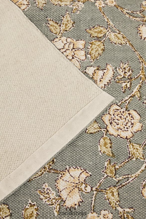 ziedu apdrukas bloku paklājs unisex Zara daudzkrāsains 6ZTV401641 Piederumi