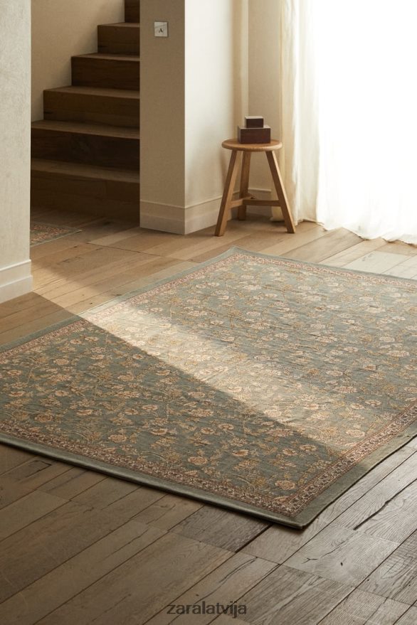 ziedu apdrukas bloku paklājs unisex Zara daudzkrāsains 6ZTV401641 Piederumi