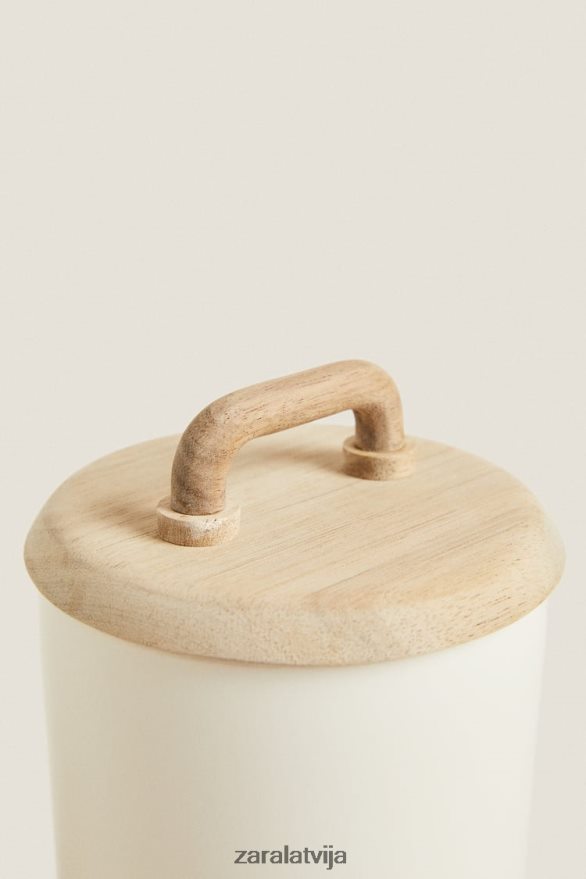 keramikas un koka burka unisex Zara krēms 6ZTV401689 Piederumi