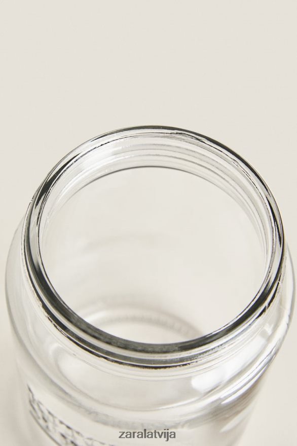 skrūvējama stikla burka unisex Zara gaiši bēšs 6ZTV401684 Piederumi