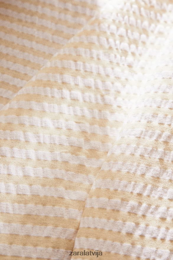 svītrains galdauts unisex Zara ekru 6ZTV401670 Piederumi
