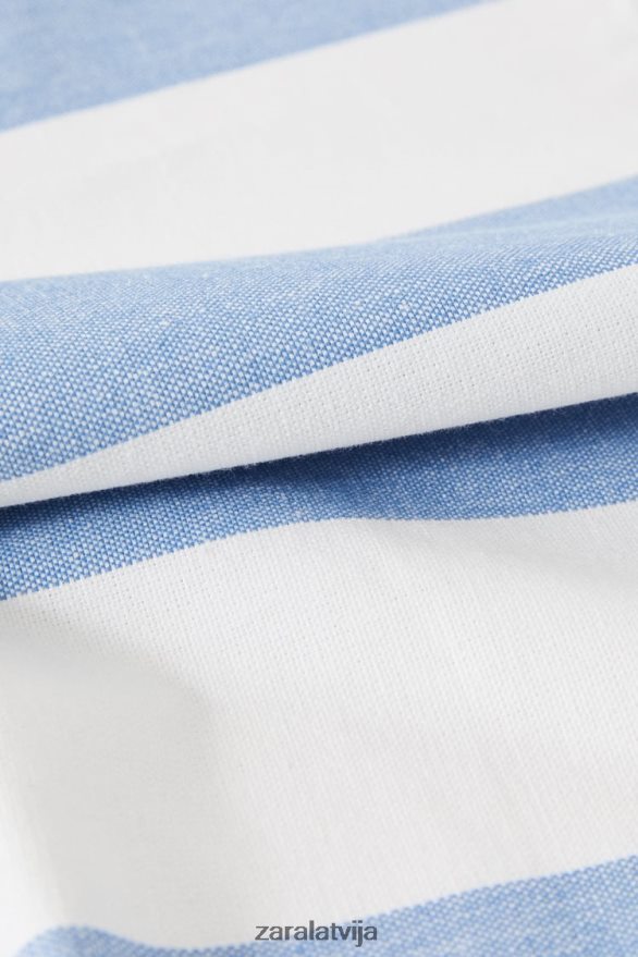 svītrains kokvilnas galdauts unisex Zara zils 6ZTV401666 Piederumi