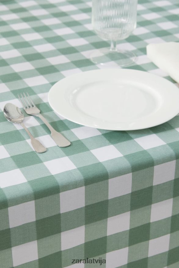 sveķu pārbaudes galdauts unisex Zara zaļš 6ZTV401669 Piederumi