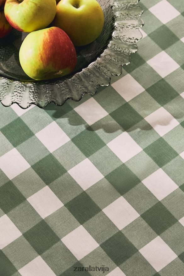 sveķu pārbaudes galdauts unisex Zara zaļš 6ZTV401669 Piederumi