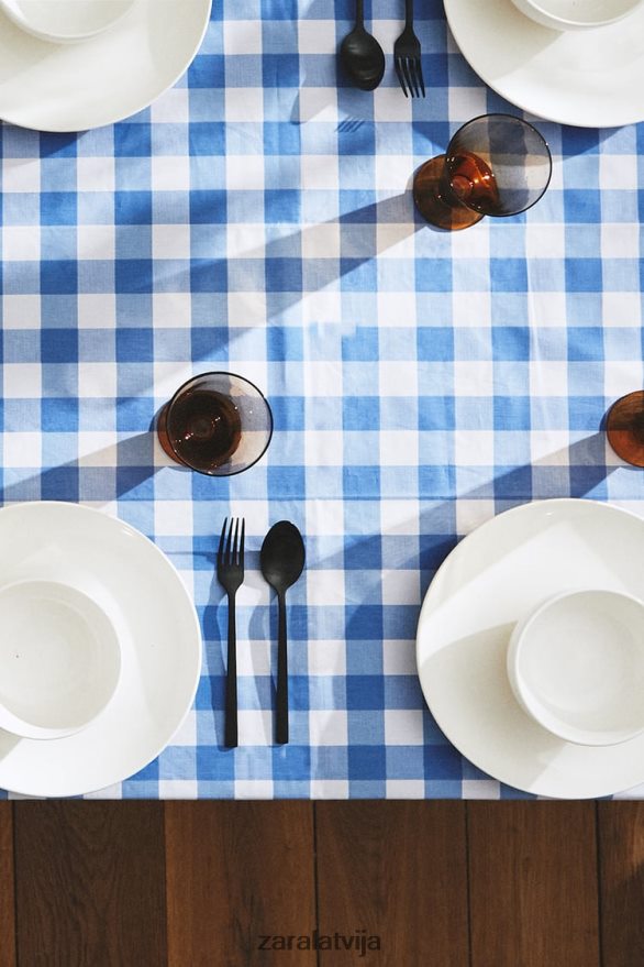 sveķu pārbaudes galdauts unisex Zara zils 6ZTV401668 Piederumi