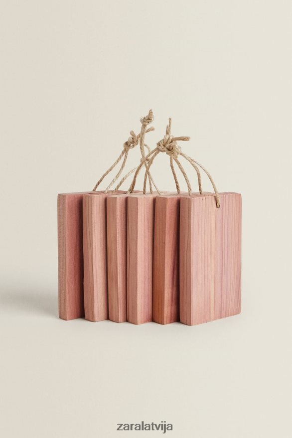 ciedra kluči ar pakarināmo cilpu (6 gab.) unisex Zara gaiši bēšs 6ZTV401765 Piederumi