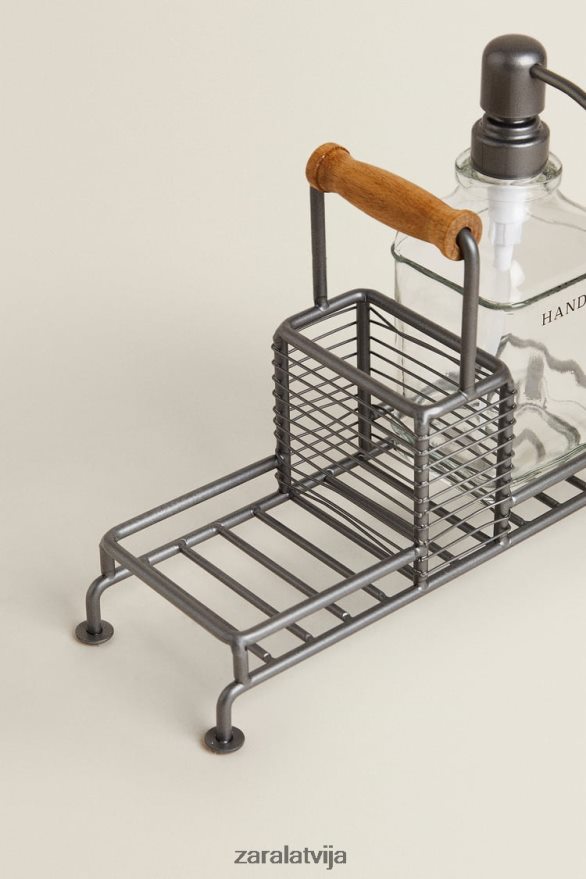 dubultais dozators ar statīvu unisex Zara tērauda 6ZTV401785 Piederumi