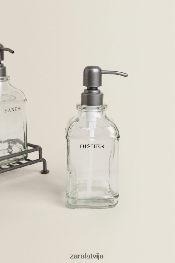 dubultais dozators ar statīvu unisex Zara tērauda 6ZTV401785 Piederumi