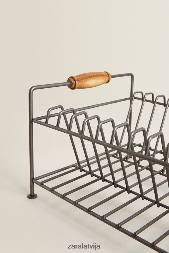 dzelzs un akācijas koka žāvēšanas statīvs unisex Zara tērauda 6ZTV401784 Piederumi