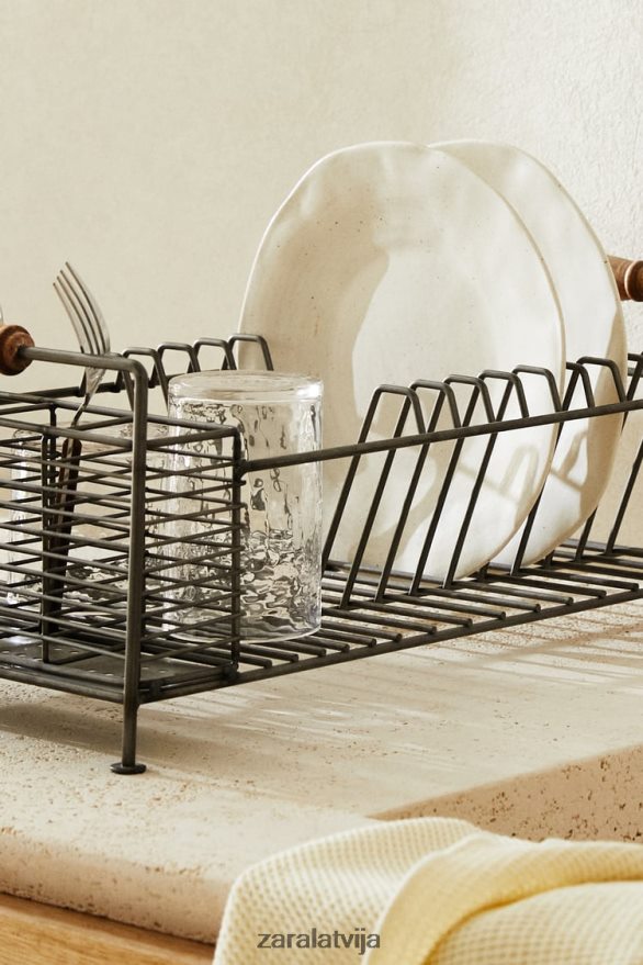 dzelzs un akācijas koka žāvēšanas statīvs unisex Zara tērauda 6ZTV401784 Piederumi