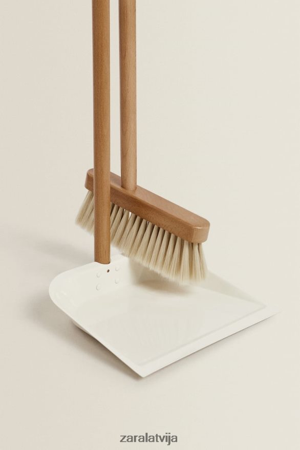 koka putekļu pannas un suku komplekts unisex Zara balts 6ZTV401778 Piederumi