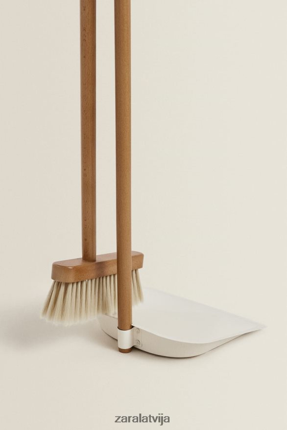 koka putekļu pannas un suku komplekts unisex Zara balts 6ZTV401778 Piederumi