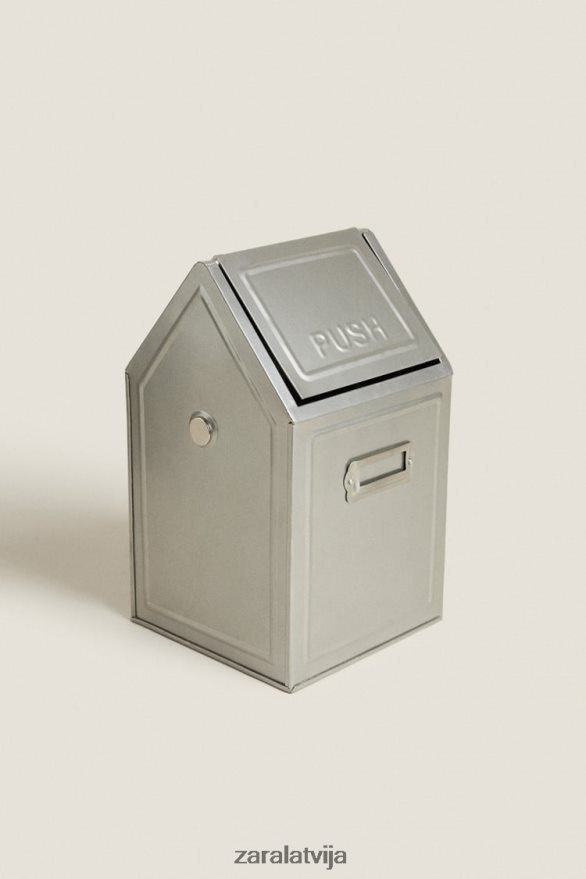 makulatūras grozs ar vāku (169 unces) unisex Zara tērauda 6ZTV401777 Piederumi