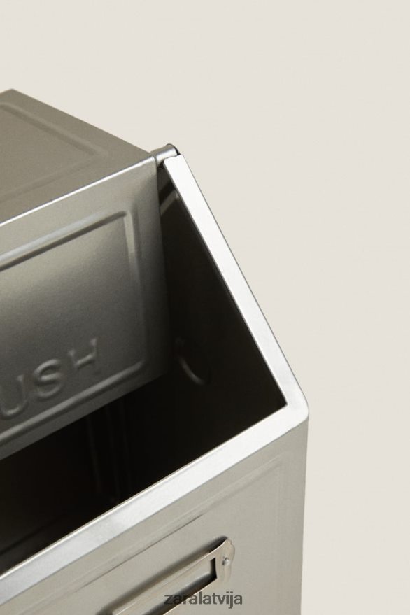 makulatūras grozs ar vāku (169 unces) unisex Zara tērauda 6ZTV401777 Piederumi